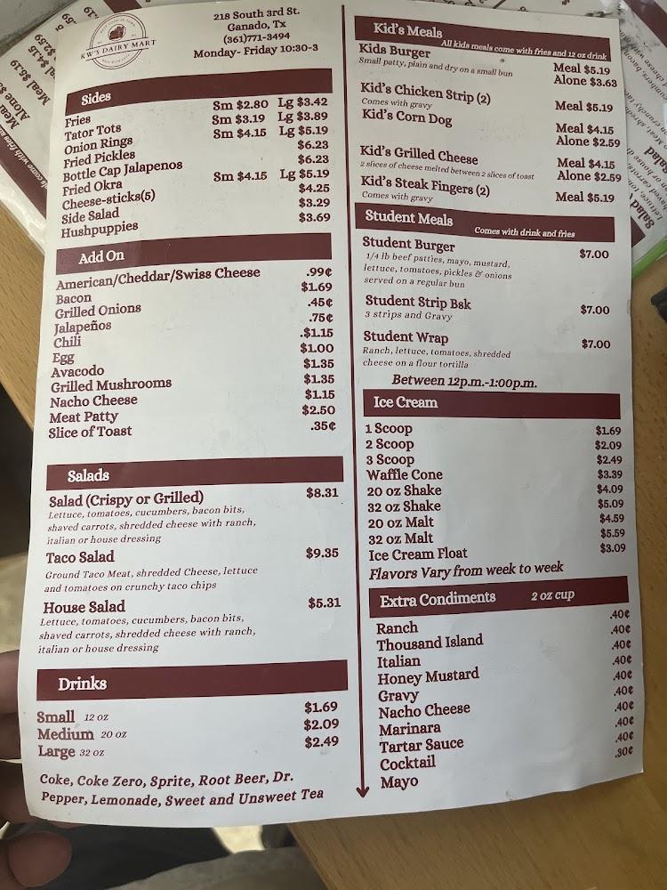 KW's Dairy Mart Tator Tots